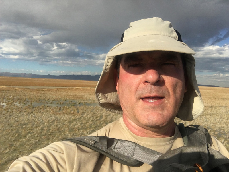 Camouflaged confluence selfie