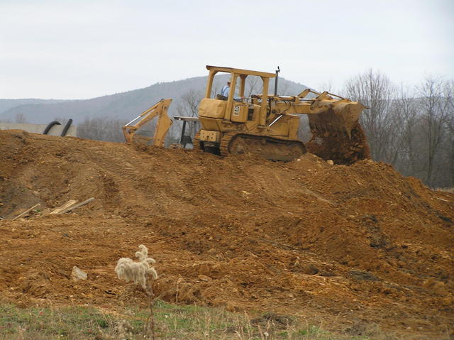 View to the southwest at the confluence site.