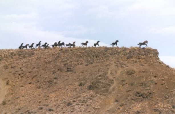 The Wild Horses Monument near Vantage, WA. (West)