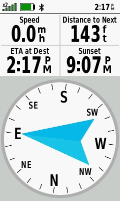 My GPS receiver, 143 feet West of the point