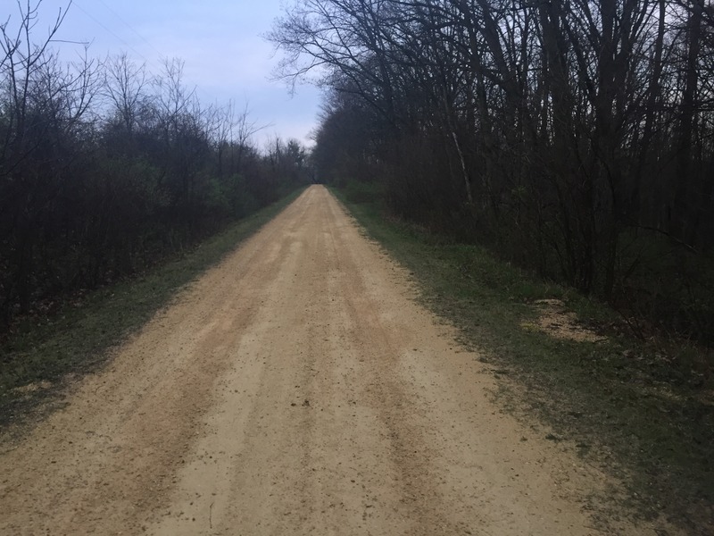 Looking north while on the road to the west of the confluence, standing on 43 North.