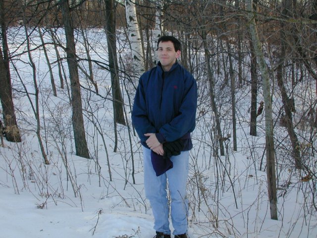 Thomas C.H. Mueller stands at the confluence.