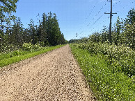 #9: Nearest road to the confluence, looking east. The confluence is to the right. 