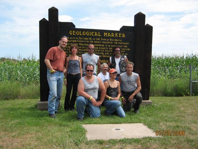 Bikers From Chicago, Milwaukee & Minneapolis (I'm on right, kneeling)