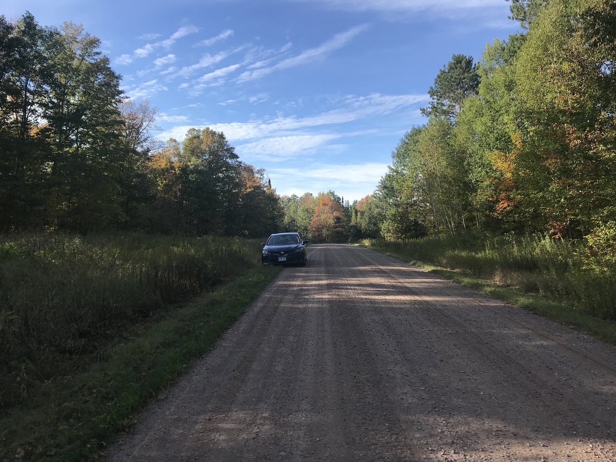 Nearest road to the confluence, to the east of the point. 