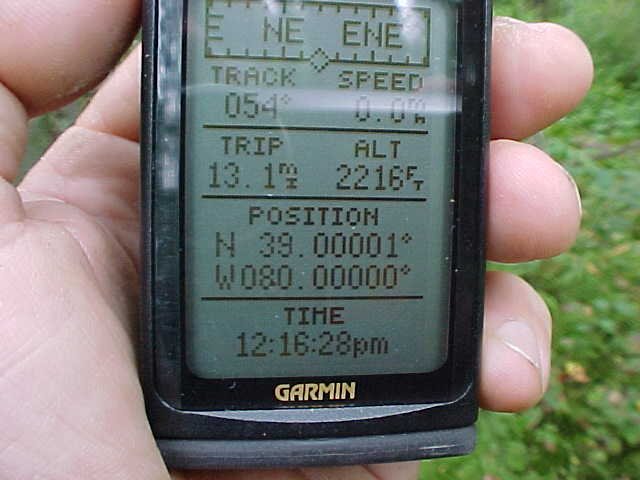 GPS screen.