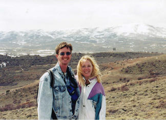 #1: At confluence.  Left side of the picture, down in the valley, is Utah.