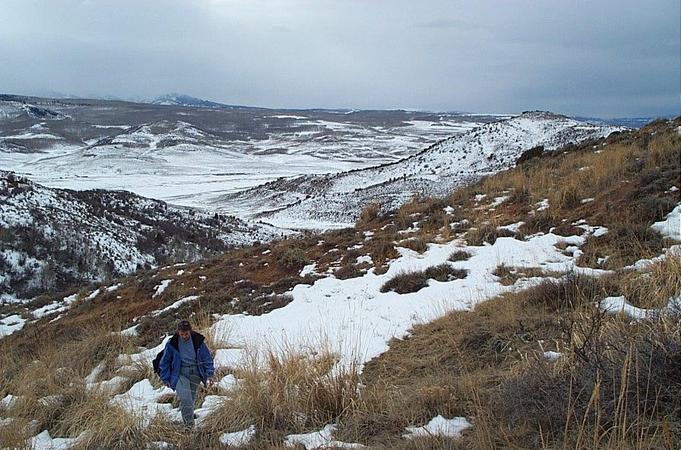 Michelle on the hike