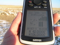 #6: GPS reading at the confluence site.