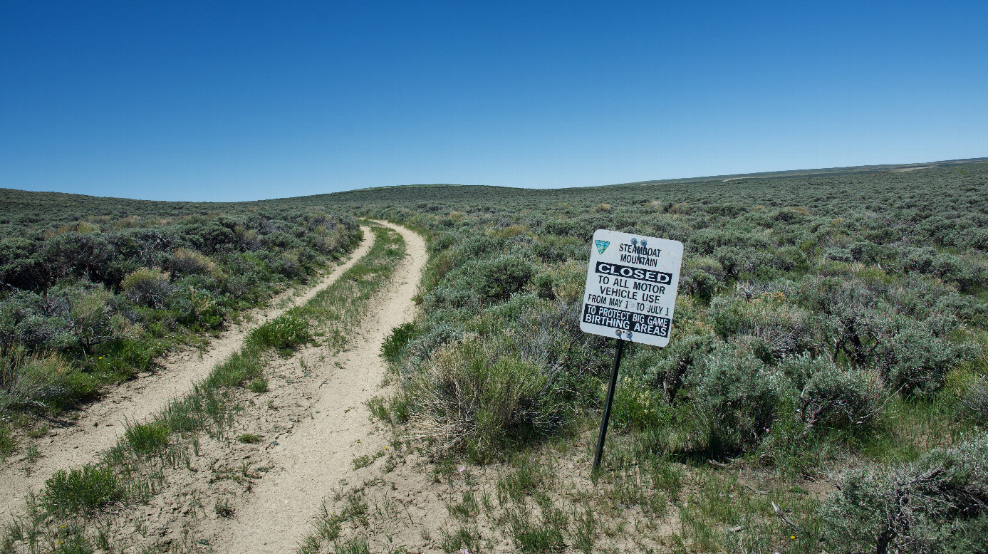 This sign, 1.57 miles East of the point, prevented me from driving closer