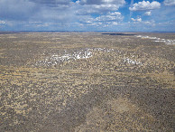 #9: View East, from 120m above the point