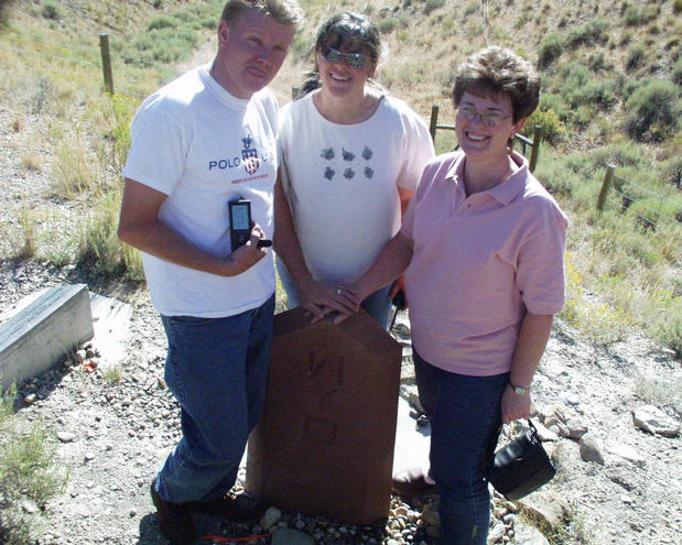 Kent, Aimee and Diane at the tri-state monument