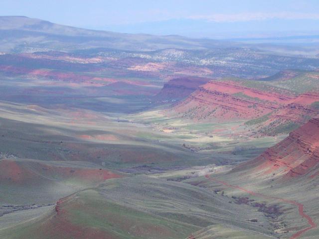 Red Rock Canyon, approaching Lander and Ft. Washakie