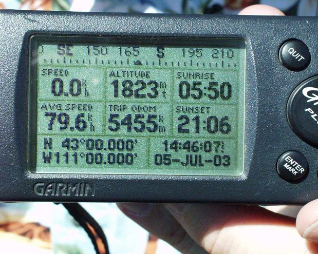 GPS screen