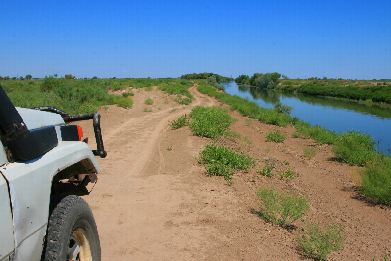 track along the canal