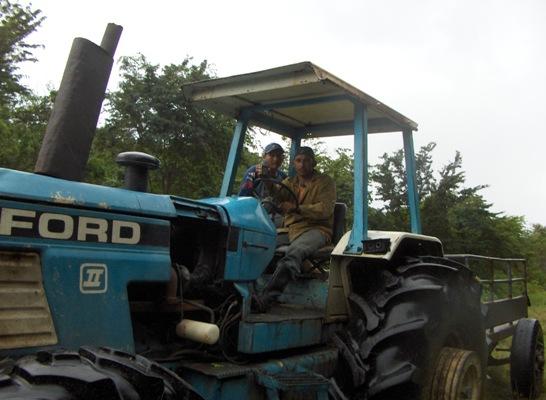 Transporte en Tractor a la confluencia