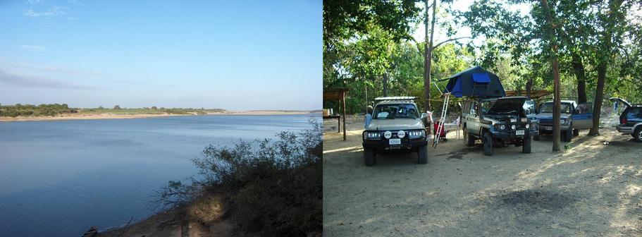 A clear dawn at Orinoco river & our camp site.