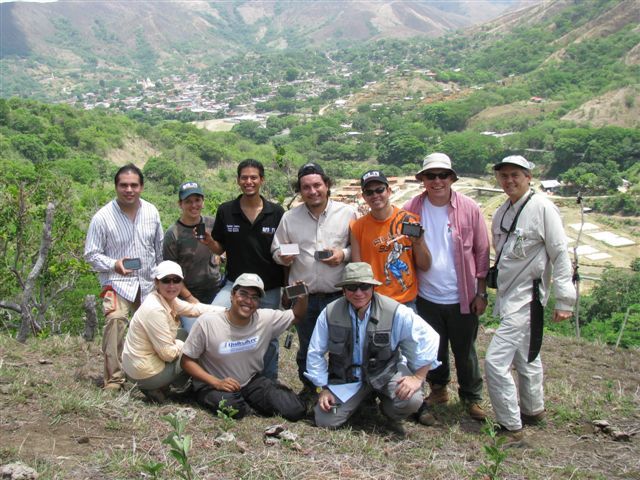 The Team that arrived right on the CP / El Grupo desde el sitio de la Confluencia 