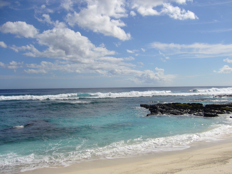 View towards the point 6.22 kilometres in the South Pacific