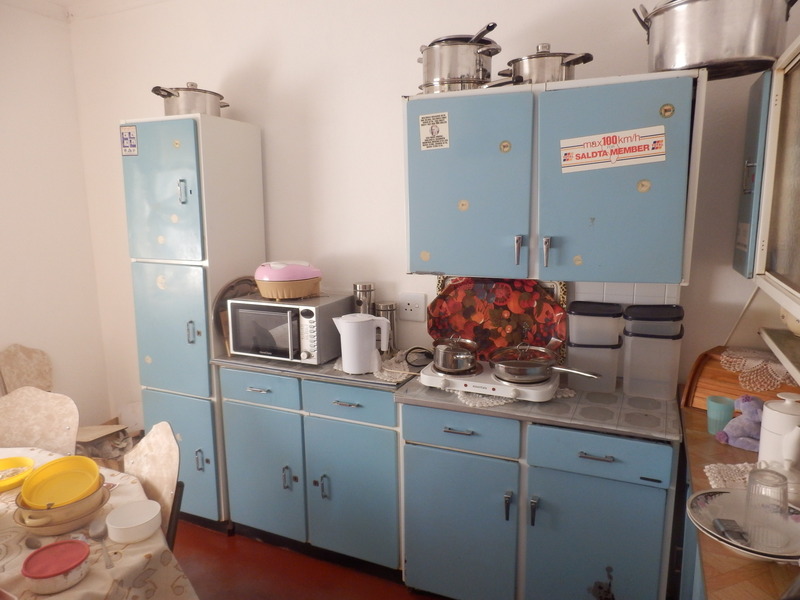 The rearranged kitchen