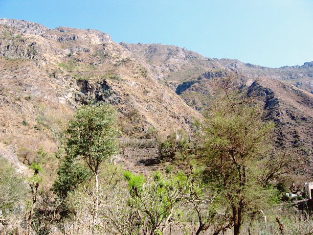 View of the Confluence from the valley