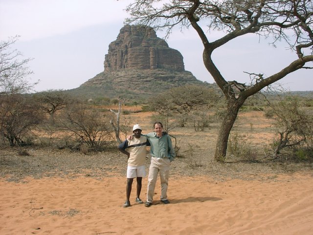 Charles and me at Thabananthlana