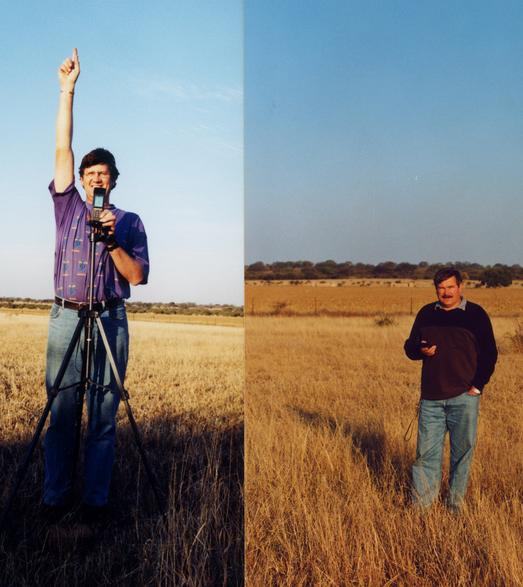 Ferdi Schenck (L) and Fanie Louw (R) at Confluence