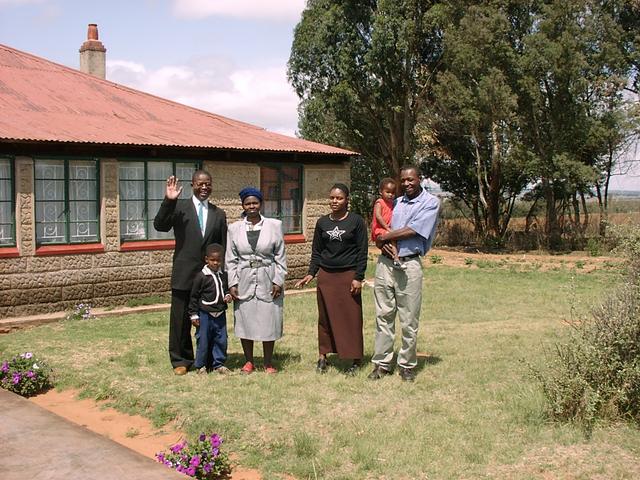 Rev. Mthimunye, family, and friends