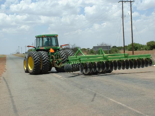 Tractor and plough typically used in this area