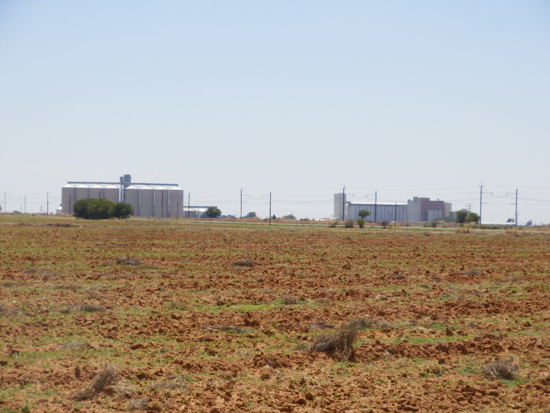 Silos as seen from the confluence point