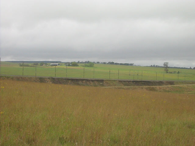 Confluence in foreground and looking North-East