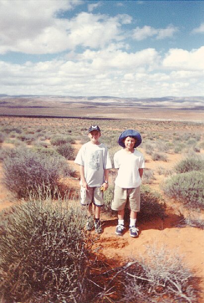 Hans and Jasper at the Confluence point