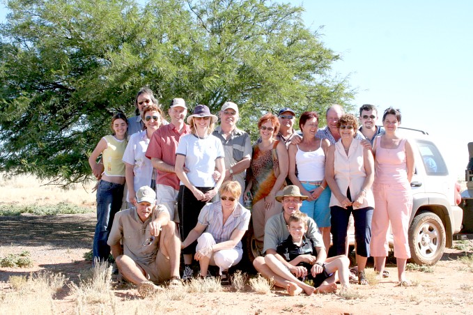 The team visiting the Confluence