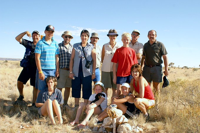 The group visited the Confluence