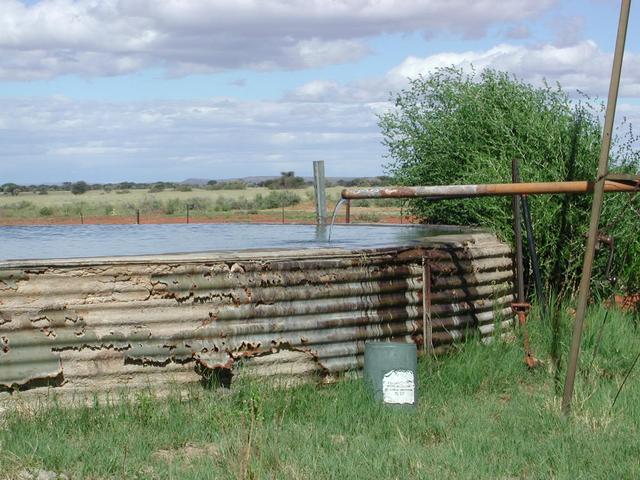 Water at windmill near point