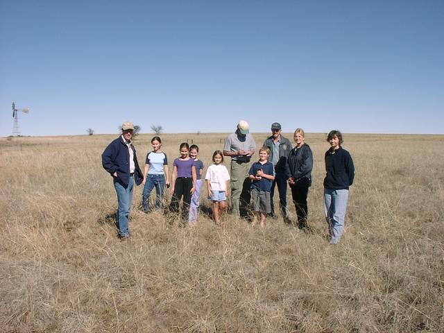 Group of visitors at the Confluence