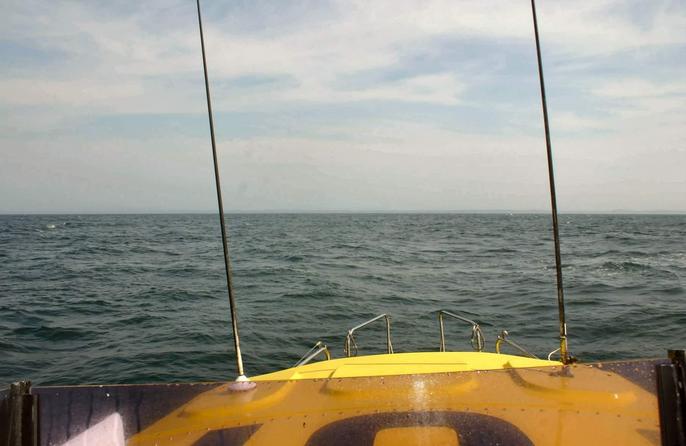 View North - East Coast of KwaZulu-Natal on horizon