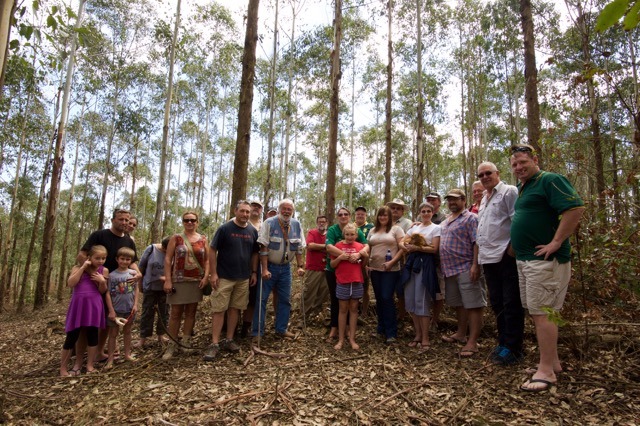 A wide angle of the group.