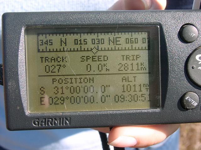 GPS screen