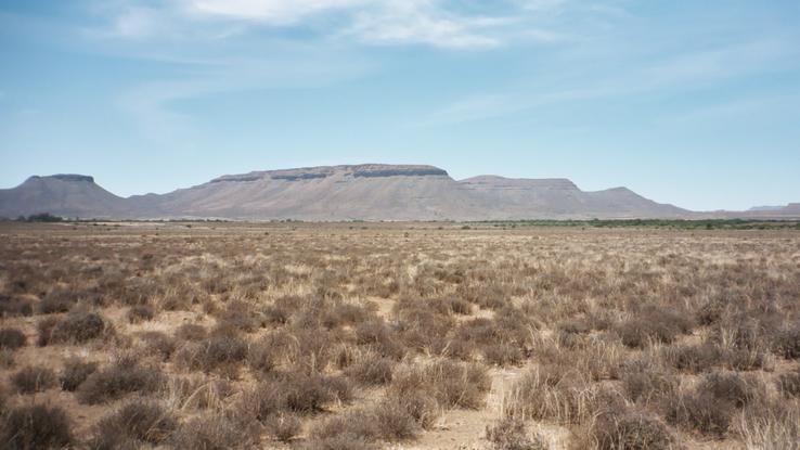 Looking east from site