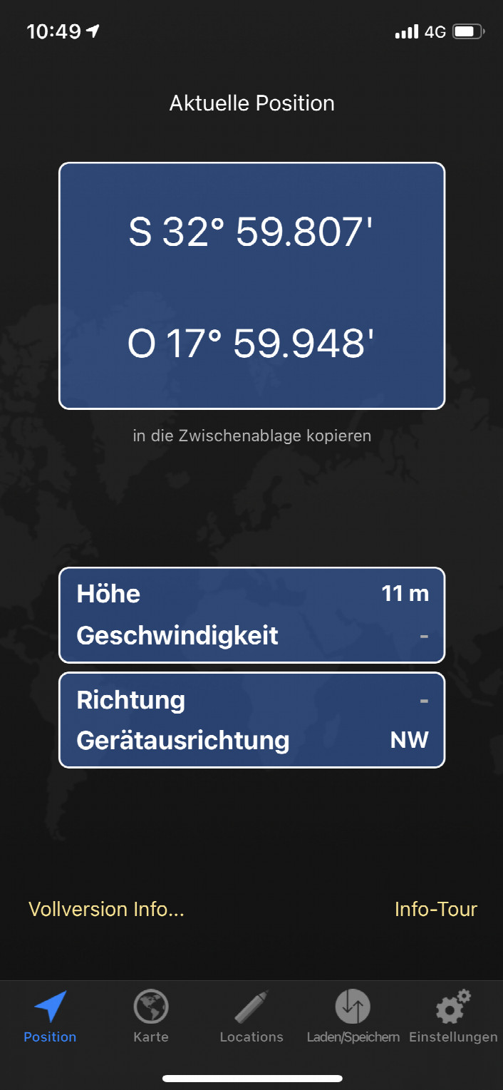 GPS Reading at the Gate