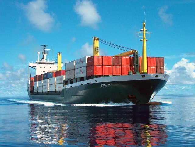 The "Phoenix", Captain Peter's new "confluence boat" in calm seas