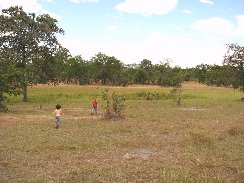 Kids playing near the Confluence