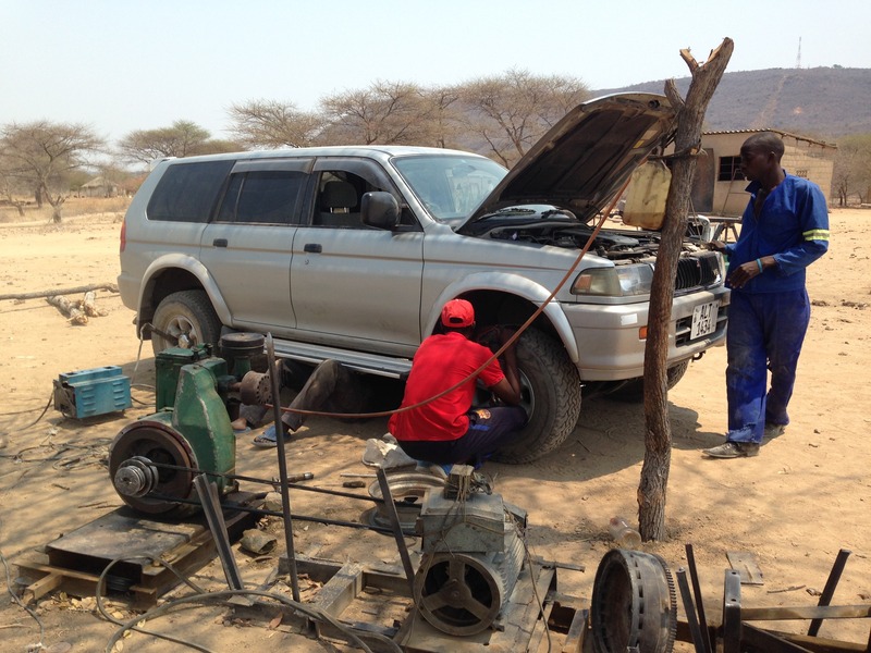 Welding the exhaust