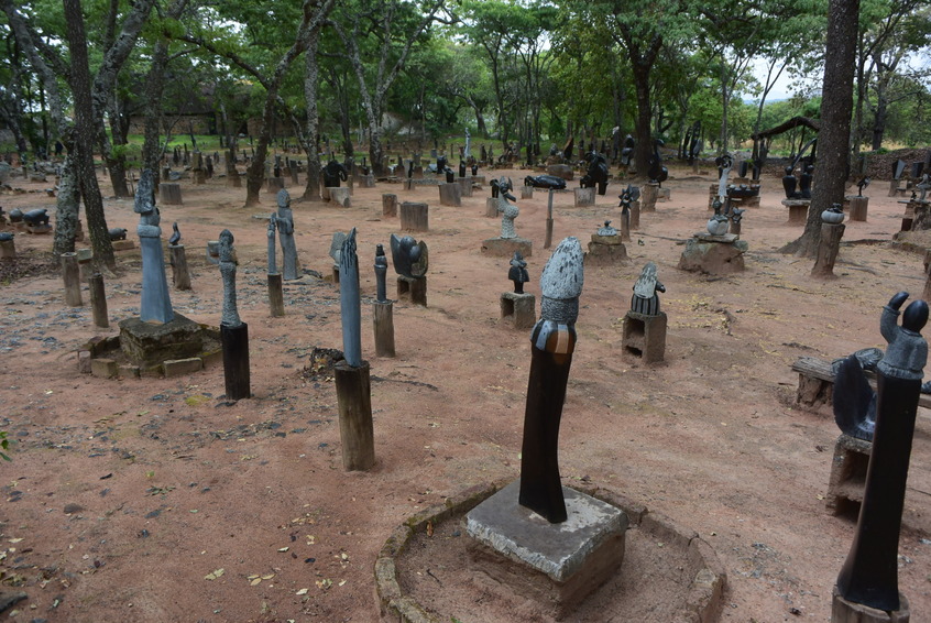 The stone sculpture village we visited prior to the hunt